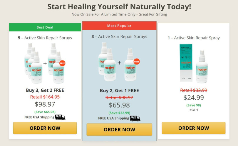 active skin repair order cart