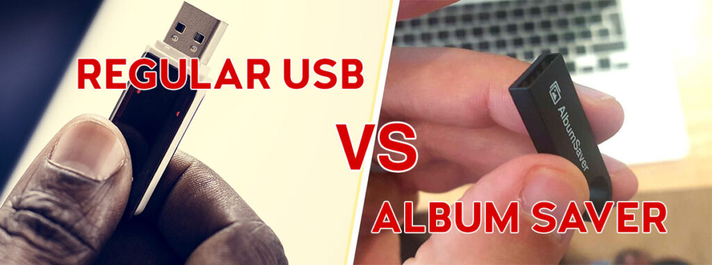 What is the difference between Album Saver and a Regular USB stick?