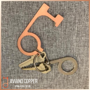 copper protector keychain