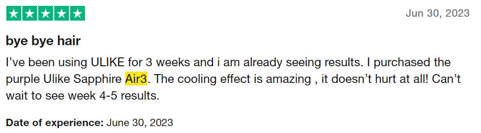 ulike customer feedback 4