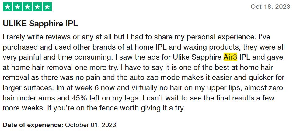 ulike customer feedback