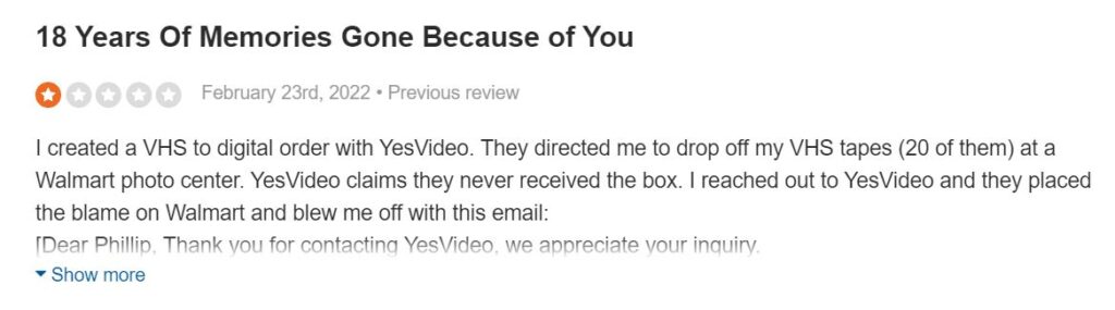 yesvideo customer1